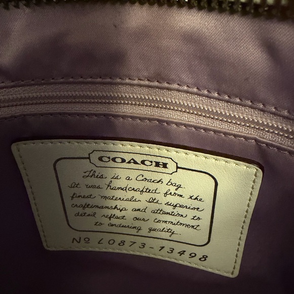 Coach Patchwork White and Silver Rare Tote bag - Picture 9 of 15